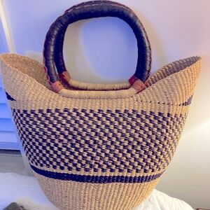 Antique straw bag